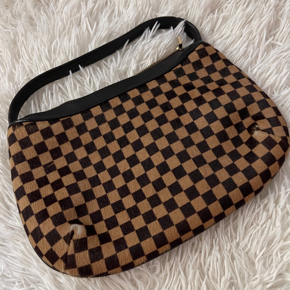 Louis Vuitton Bag | Damier Sauvage Tigre Collection | Checkered Calf Hair